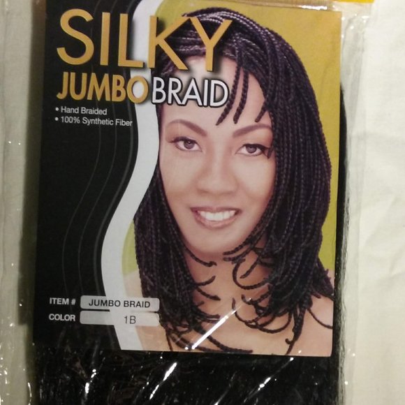 Magic Collection Silky Jumbo Braid, 100% Synthetic Fiber, Color: 1B, NEW - Picture 9 of 11